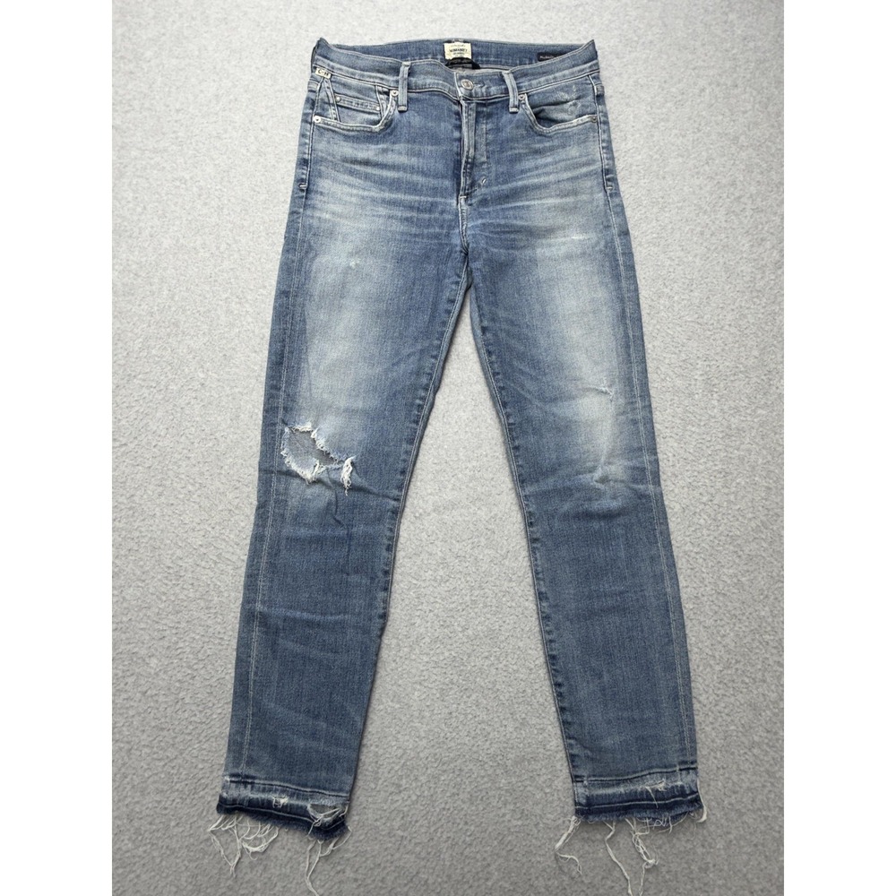 Citizens Of Humanity Rocket Crop Jeans Womens 30 Blue High Rise Skinny